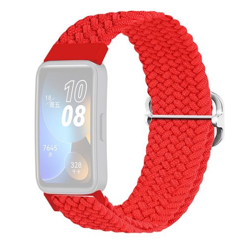 KALEBOL KLB-BZNL-001 For Huawei Band 8 / Band 8 NFC / Band 9 / Band 9 NFC Strap Adjustable Braided Nylon Watch Band - Red