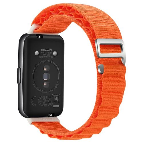 KALEBOL KLB-GSNL-001 for Huawei Band 7 Wrist Band Adjustable Nylon Breathable Straps - Orange