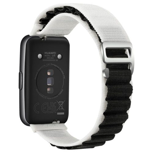 KALEBOL KLB-GSNL-001 for Huawei Band 7 Wrist Band Adjustable Nylon Breathable Straps - Starlight+Black