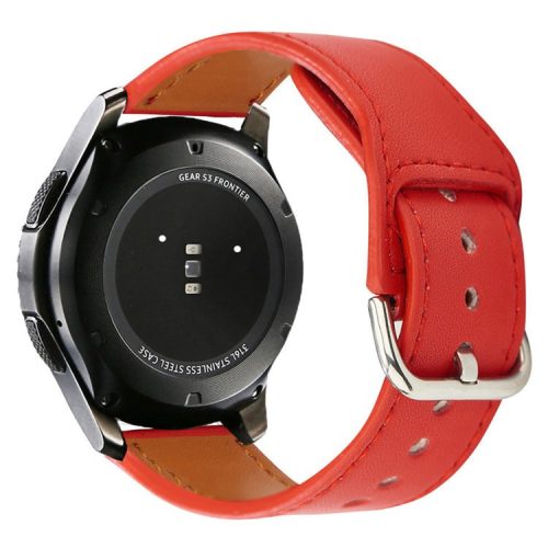 KALEBOL KLB-KCPU-001 For Samsung Galaxy Watch 46mm / Huawei Watch 4 Pro 22mm Smart Watch Band PU Leather Wrist Strap - Red