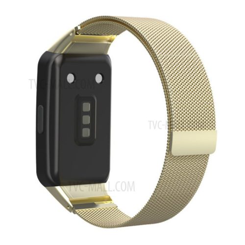 Milanese Stainless Steel Smart Watch Strap Wristwatch Band Belt for Huawei Honor 6/Huawei Band 6 - Gold