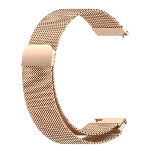 Replacement Milanese Stainless Steel Mesh Strap Smart Watch Band 22mm for Huawei Watch 3/Watch 3 Pro - Rose Gold