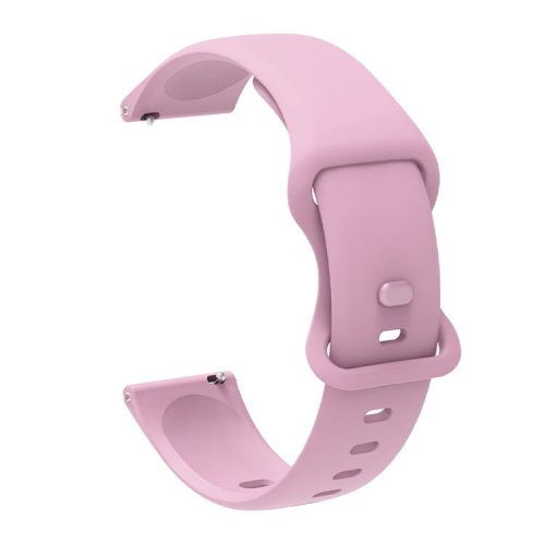 Replacement Silicone Wrist Strap Adjustable Smart Watch Band 22mm for Samsung Huawei Amazfit - Light Purple