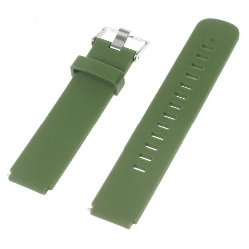 Silicone Watch Band Strap with Steel Buckle for Huawei Watch - Green