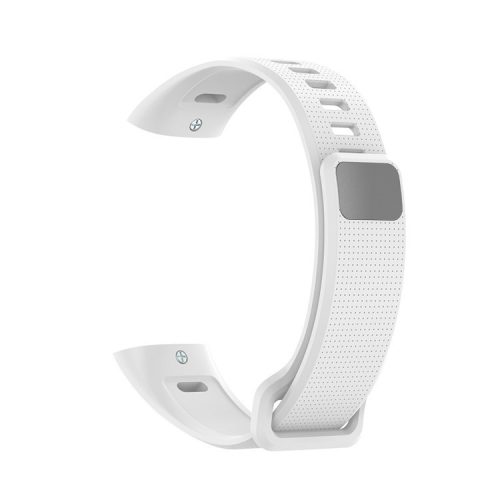 Silicone Wrist Strap Smart Watch Replacement Band for Huawei Band 2 Pro / Band 2 / ERS-B19 / ERS-B29 - White