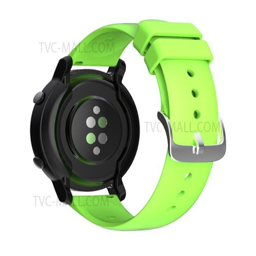 Solid Color Silicone 20mm Watch Strap for Huawei Watch GT2 42mm / Huami Amazfit GTS 3 - Green