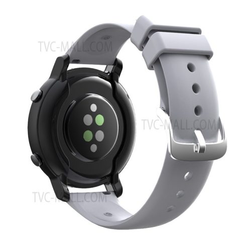 Solid Color Silicone 20mm Watch Strap for Huawei Watch GT2 42mm / Huami Amazfit GTS 3 - Grey