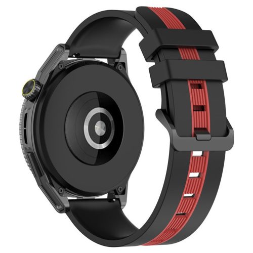 Sport Bands for Huawei Watch GT 3 SE / Watch GT, Dual Color 22mm Watch Band Breathable Soft Silicone Strap - Black / Red