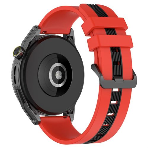 Sport Bands for Huawei Watch GT 3 SE / Watch GT, Dual Color 22mm Watch Band Breathable Soft Silicone Strap - Red / Black