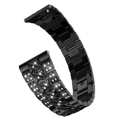 Stylish Rhinestone Decor Alloy Watch Band Replacement for Huawei Watch GT - Black