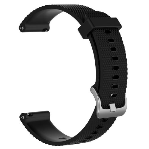 Textured Silicone Watch Band for Huawei Watch GT2 42mm, Size: L - Black