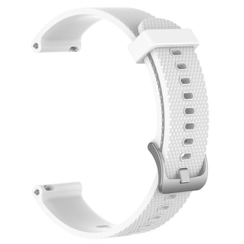 Textured Silicone Watch Band for Huawei Watch GT2 42mm, Size: L - White