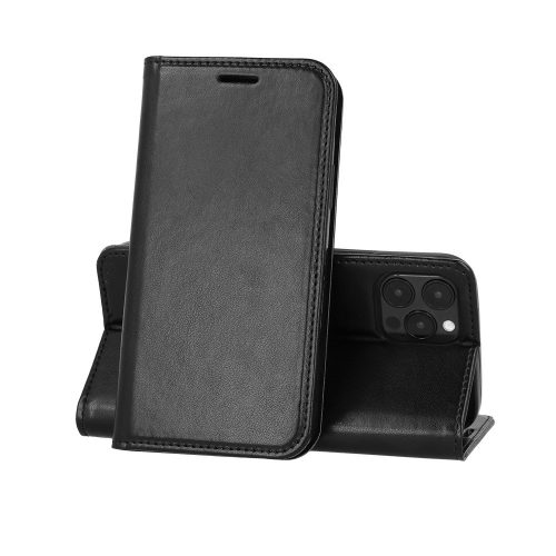 Samsung Galaxy A22 4G/M22 4G Notesz Tok Kártyatartóval Kitámasztható Elite Book Fekete