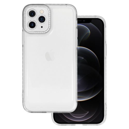 iPhone 11 Pro Szilikon Tok Crystal Diamond Lens Protector Áttetsző